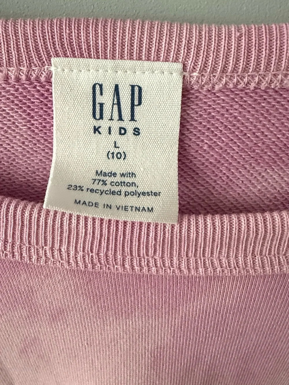 GAP Pink Tie-Dye Crew Sweatshirt